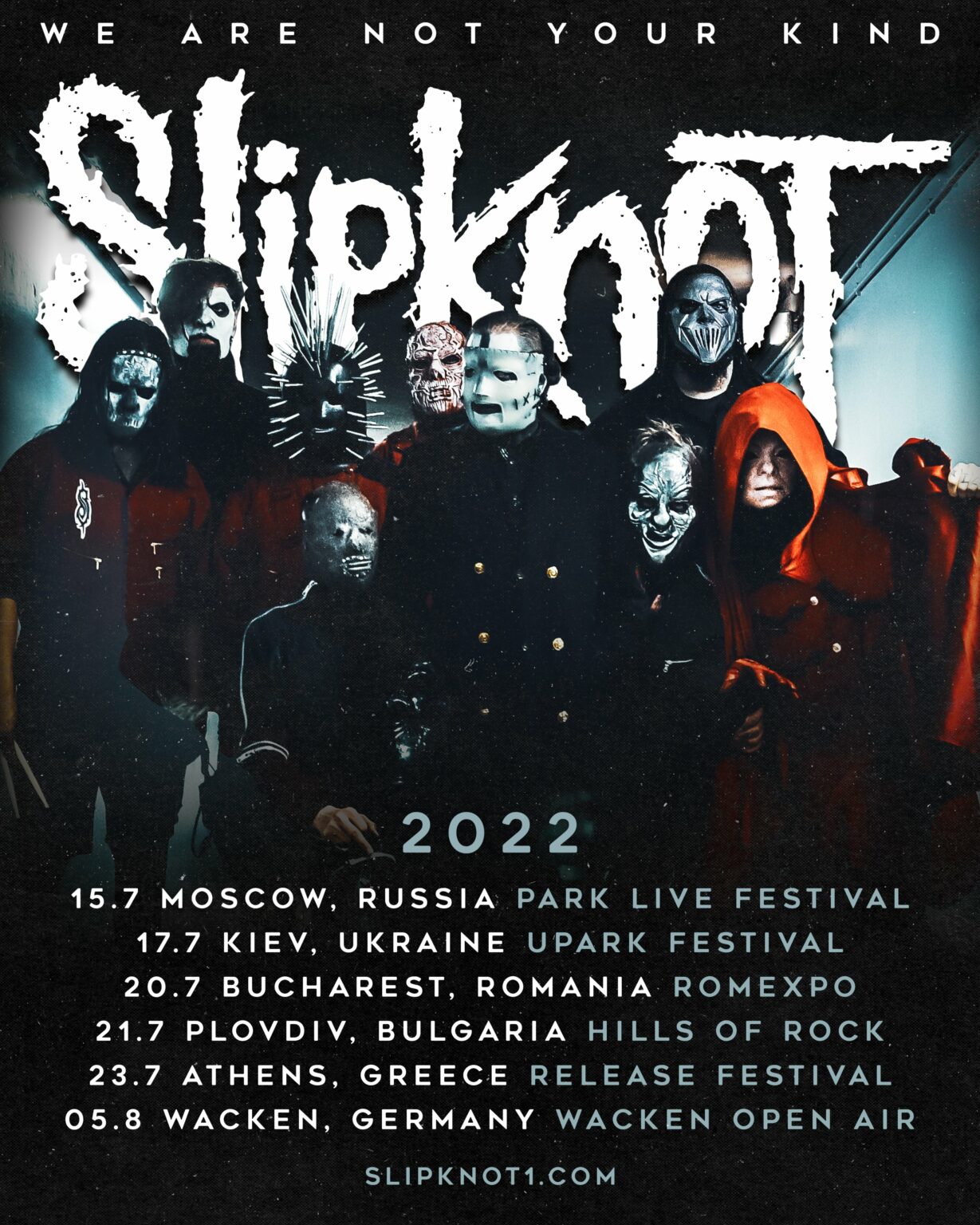 slipknot tour 2022 italia